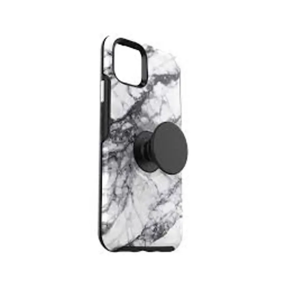 Otter+Pop Symmetry Series Apple iPhone 11 Pro Max Case White Grey Black Marble